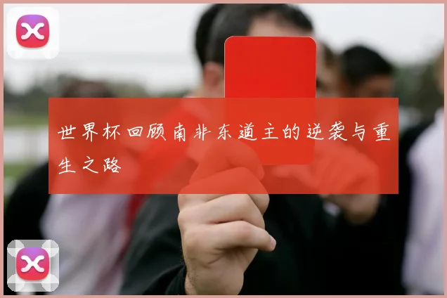 世界杯回顾南非东道主的逆袭与重生之路